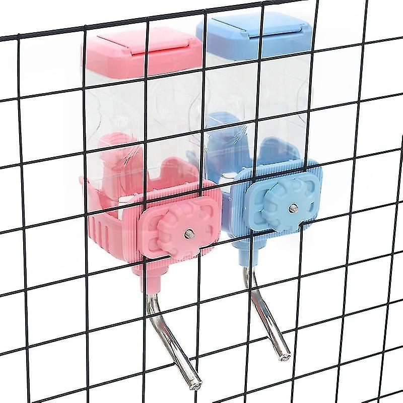 Bebedero Para Mascotas Huoguo De Drinking Fountains, 2 Unidades, Rosa+azul - Venta Internacional.