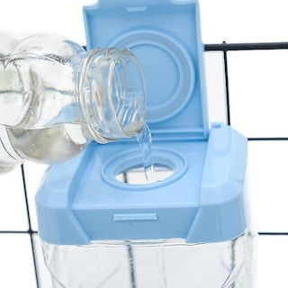 Foto 3 | Bebedero Para Mascotas Huoguo De Drinking Fountains, 2 Unidades, Rosa+azul - Venta Internacional.