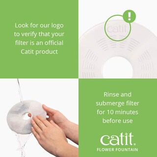 Foto 5 | Fuente De Agua Potable Cat Catit Flower De 3 Litros Con Filtro Verde - Venta Internacional.