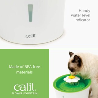 Foto 6 | Fuente De Agua Potable Cat Catit Flower De 3 Litros Con Filtro Verde - Venta Internacional.