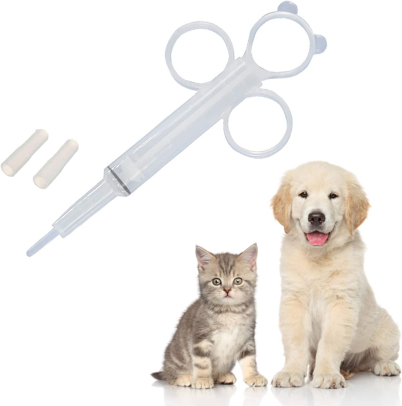 Foto 2 pulgar | Pistola Dispensadora De Pastillas Para Mascotas Para Píldoras Sólidas Con 2 Puntas De Silicona - Venta Internacional.