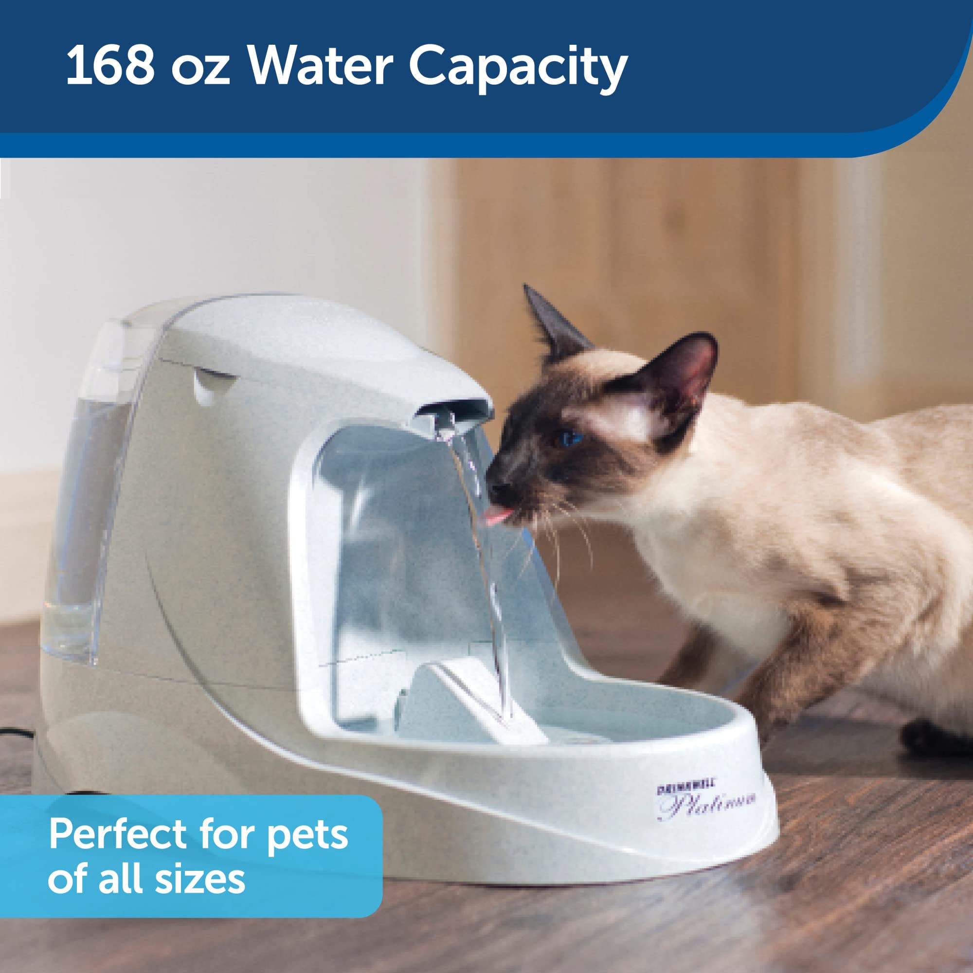 Foto 2 | Fuente De Agua Petsafe Drinkwell Platinum De 5 Litros Para Mascotas De Todos Los Tamaños - Venta Internacional.