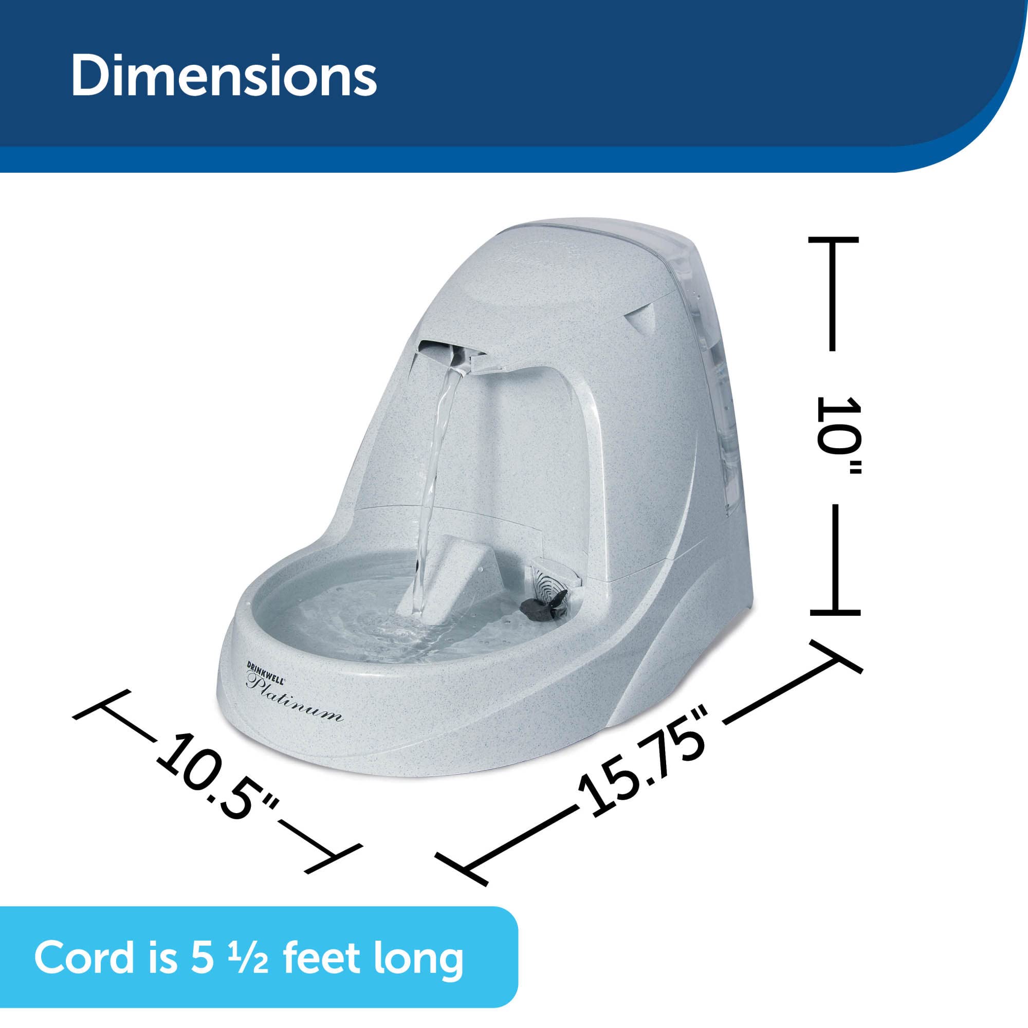 Foto 7 pulgar | Fuente De Agua Petsafe Drinkwell Platinum De 5 Litros Para Mascotas De Todos Los Tamaños - Venta Internacional.