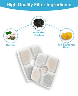 Foto 3 | Filtros De Repuesto Veken Fuente Automática Para Mascotas 2 5 L Paquete De 4 - Venta Internacional.