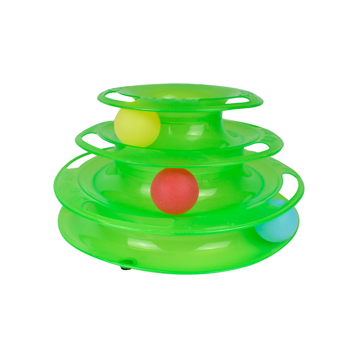 Foto 2 pulgar | Juguete para Gato en Forma de Torre con Pelota Bajío Pets color Verde