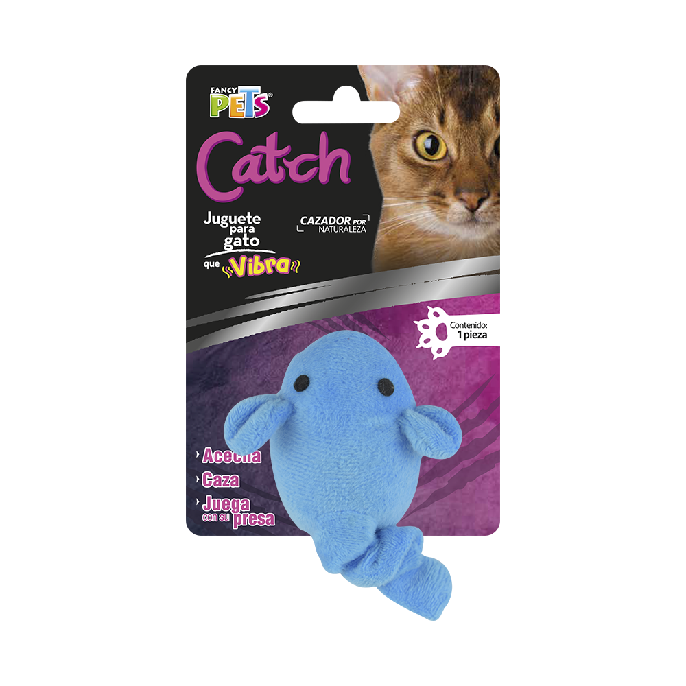 Foto 3 pulgar | Juguete Catch con Forma de Pez Fancy Pets FL8270 que Vibra para Gato Contiene 1 Pieza