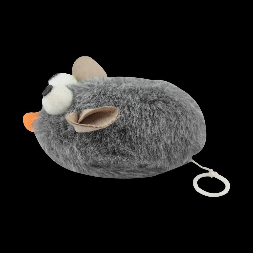 Foto 4 pulgar | Juguete para Gato Fancy Pets FL8272 color Gris Ratoncillo Cuerda Vibra Catch