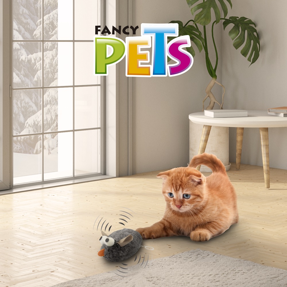 Foto 4 | Juguete para Gato Fancy Pets FL8272 color Gris Ratoncillo Cuerda Vibra Catch