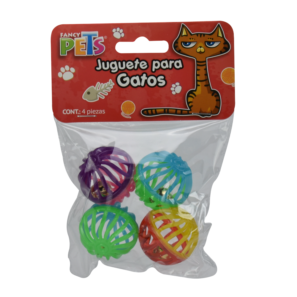 Pelotas Fancy Pets 4 Piezas para Gato