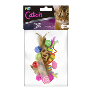 Foto 1 | Fancy Pets Set De Juguetes Surtidos Catch Para Gato Contiene 12 Piezas
