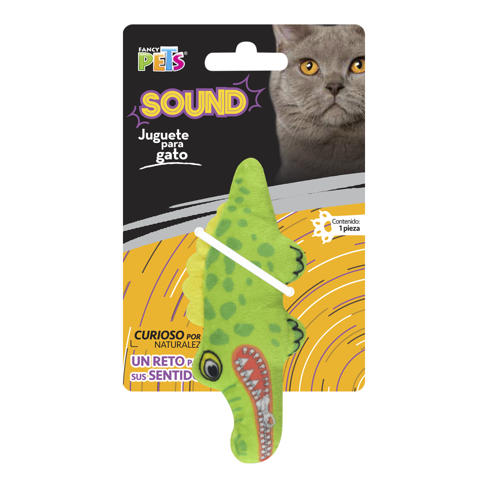 Foto 1 | Fancy Pets Juguete Cocodrilo Para Gato Con Sonido