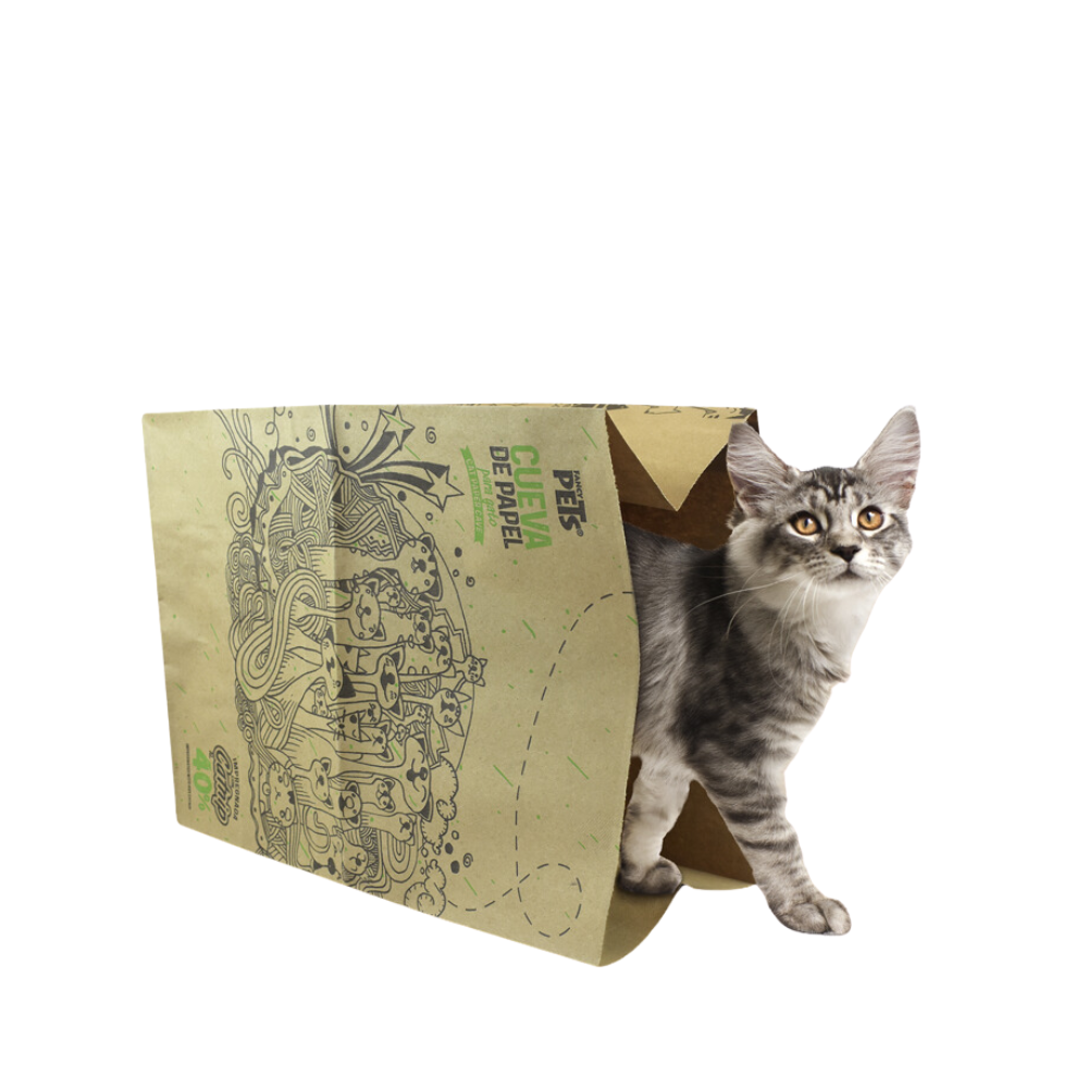 Fancy Pets Cueva De Papel Con Catnip Para Gato Contiene 2 Piezas