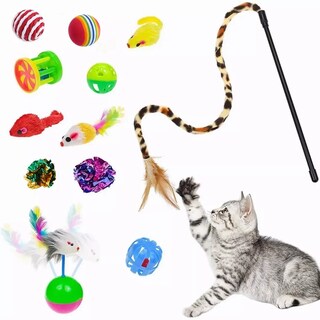 Foto 2 | Kit Juguetes para Gato Eo Safe Imports ESI-8828 Multicolor 28 Piezas