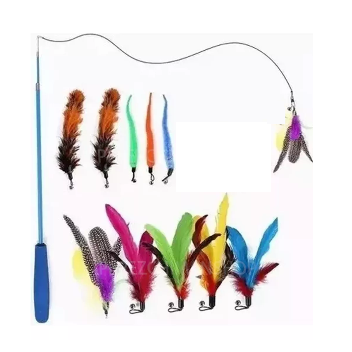 Foto 2 pulgar | Set Juguetes para Gato Eo Safe Imports Esi-8824 Multicolor Interactivos Plumas Campanas 11 PZAS