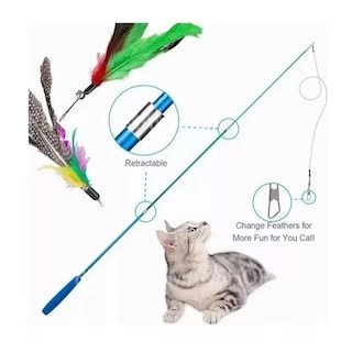 Foto 2 | Set Juguetes para Gato Eo Safe Imports Esi-8824 Multicolor Interactivos Plumas Campanas 11 PZAS