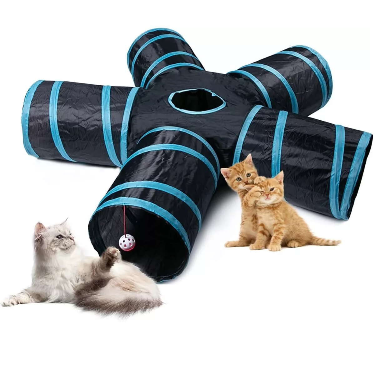 Juguete de Túnel Eo Safe Imports Esi-9759 Multicolor para Gatos Cachorros Conejos