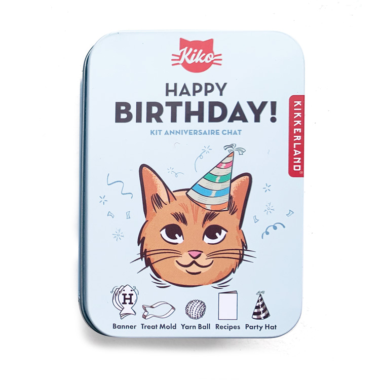 Kit Feliz Cumpleaños para Gato Kikkerland