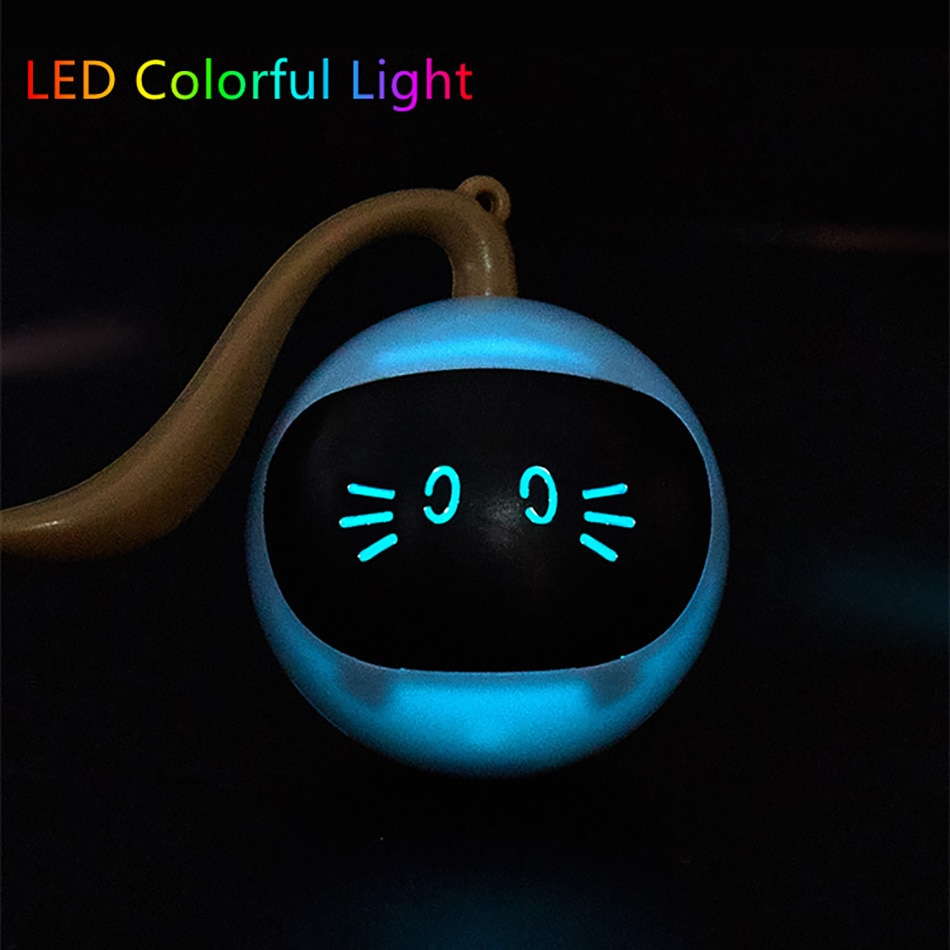 Foto 5 pulgar | Pelota Automática Inteligente Para Gatos Sanlin Beans Interactive Led Li - Venta Internacional.