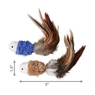 Foto 4 | Peces Arrugados Cat Naturals De Toy Kong, Paquete De 2 Con Hierba Gatera - Venta Internacional.