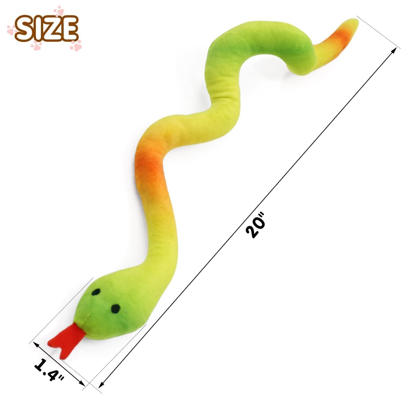 Foto 4 pulgar | Cat Toy Ciyvolyeen Snake Catnip, Paquete De 5 Unidades, Para Gatos De Interior - Venta Internacional.