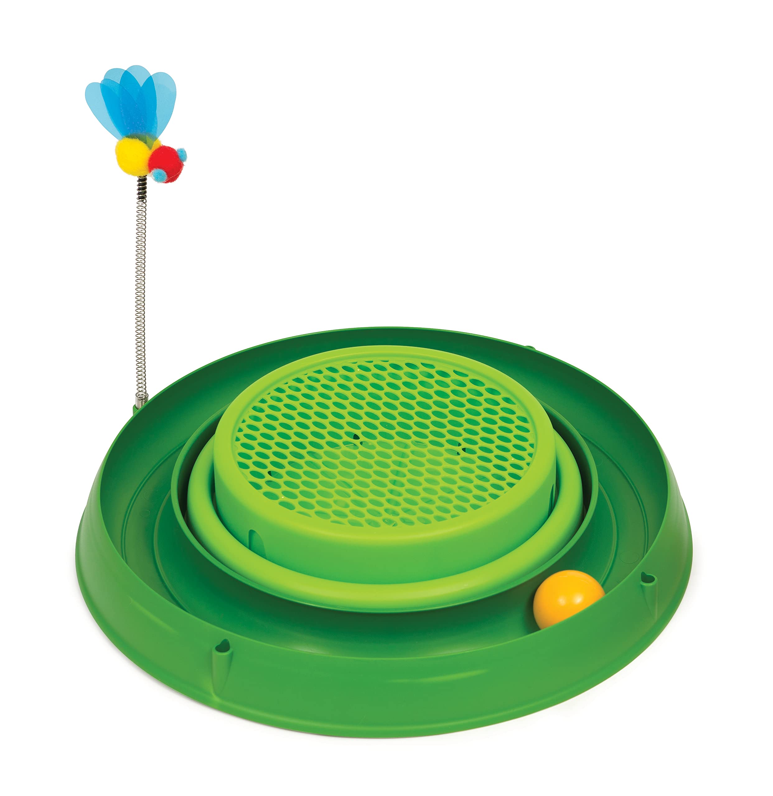 Pelota De Circuito Cat Toy Catit Play Con Bloc De Notas Y Hierba Gatera, Color Verde - Venta Internacional.