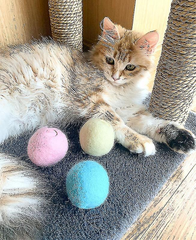 Foto 5 | Pelota Interactiva Inteligente Para Gatos Huoguo Con Hierba Gatera Amarilla - Venta Internacional.
