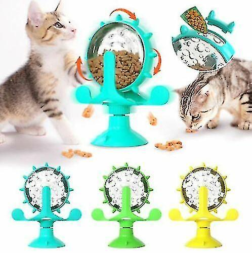 Dosificador Lento De Comida Para Gatos Huoguo, Noria, Con Forma De Noria - Venta Internacional.