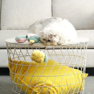 Foto 2 | Juguete Para Gatos Huoguo Fresa, Divertidos Dientes De Peluche Interactivos - Venta Internacional.