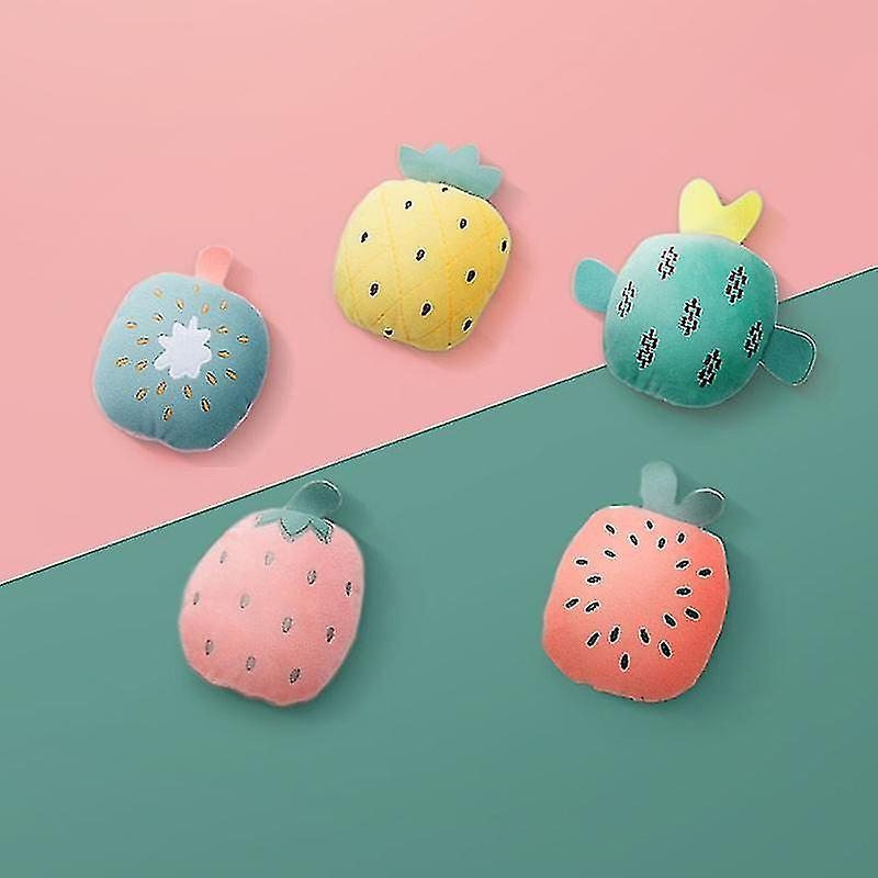 Foto 6 pulgar | Juguete Para Gatos Huoguo Fresa, Divertidos Dientes De Peluche Interactivos - Venta Internacional.