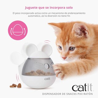 Foto 2 | Juguete Dispensador De Golosinas Para Gatos Catit Pixi, Dispensador De Golosinas Y Ratón - Venta Internacional.