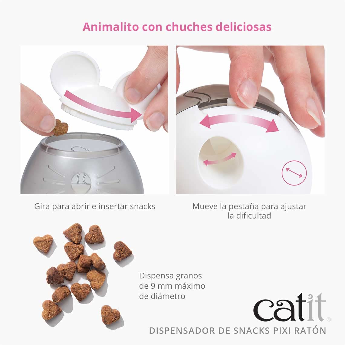 Foto 5 pulgar | Juguete Dispensador De Golosinas Para Gatos Catit Pixi, Dispensador De Golosinas Y Ratón - Venta Internacional.