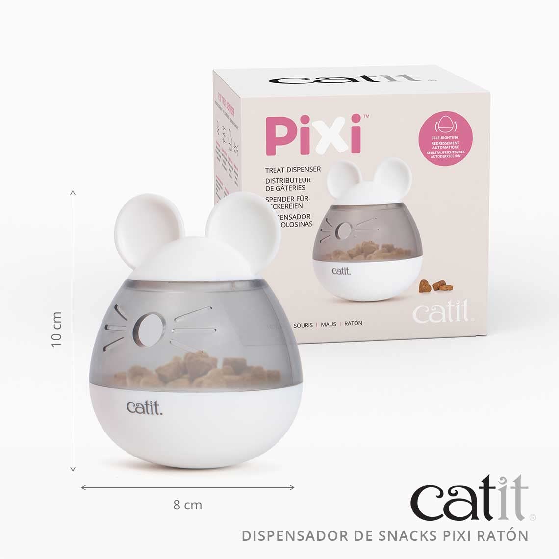 Foto 8 pulgar | Juguete Dispensador De Golosinas Para Gatos Catit Pixi, Dispensador De Golosinas Y Ratón - Venta Internacional.