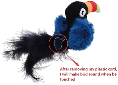 Foto 3 | Juguete Interactivo Para Gatos Huoguo Animal Sound Squeaking Toucan - Venta Internacional.