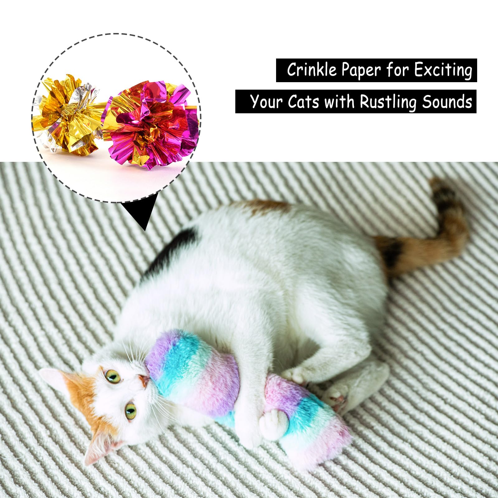Foto 4 pulgar | Catnip Toys Shshwang, Paquete De 3 Unidades, Resistentes A Mordidas Para Gatos - Venta Internacional.