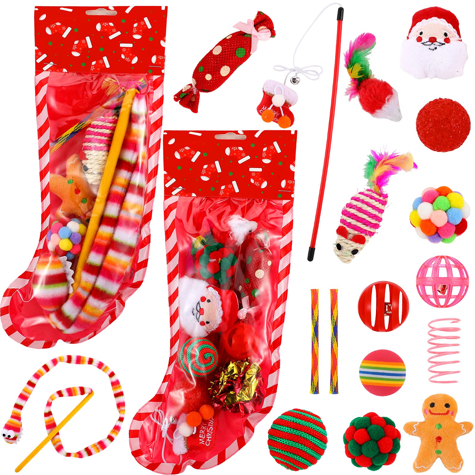 Foto 2 pulgar | Calcetín Navideño Para Gatos Civaner, 18 Piezas - Venta Internacional.