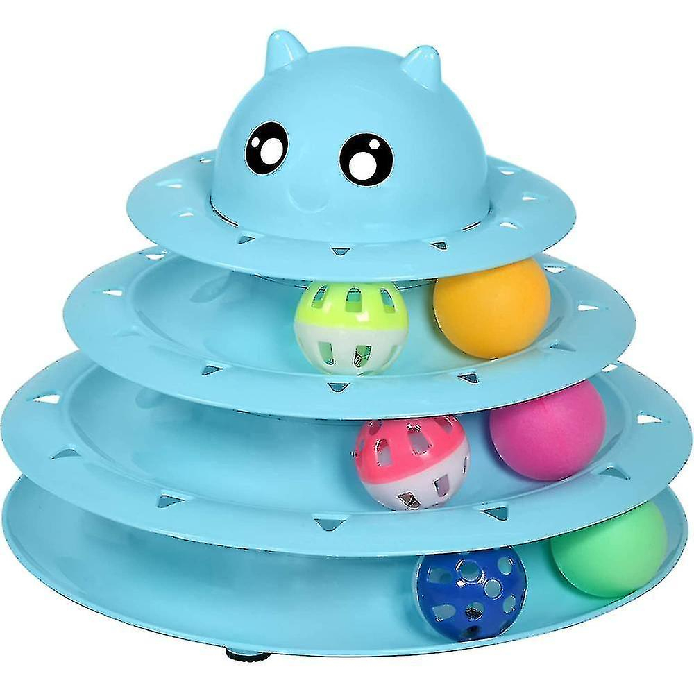 Roller Huoguo Roller Para Gatos, 3 Niveles, Con 6 Barras Coloridas - Venta Internacional.