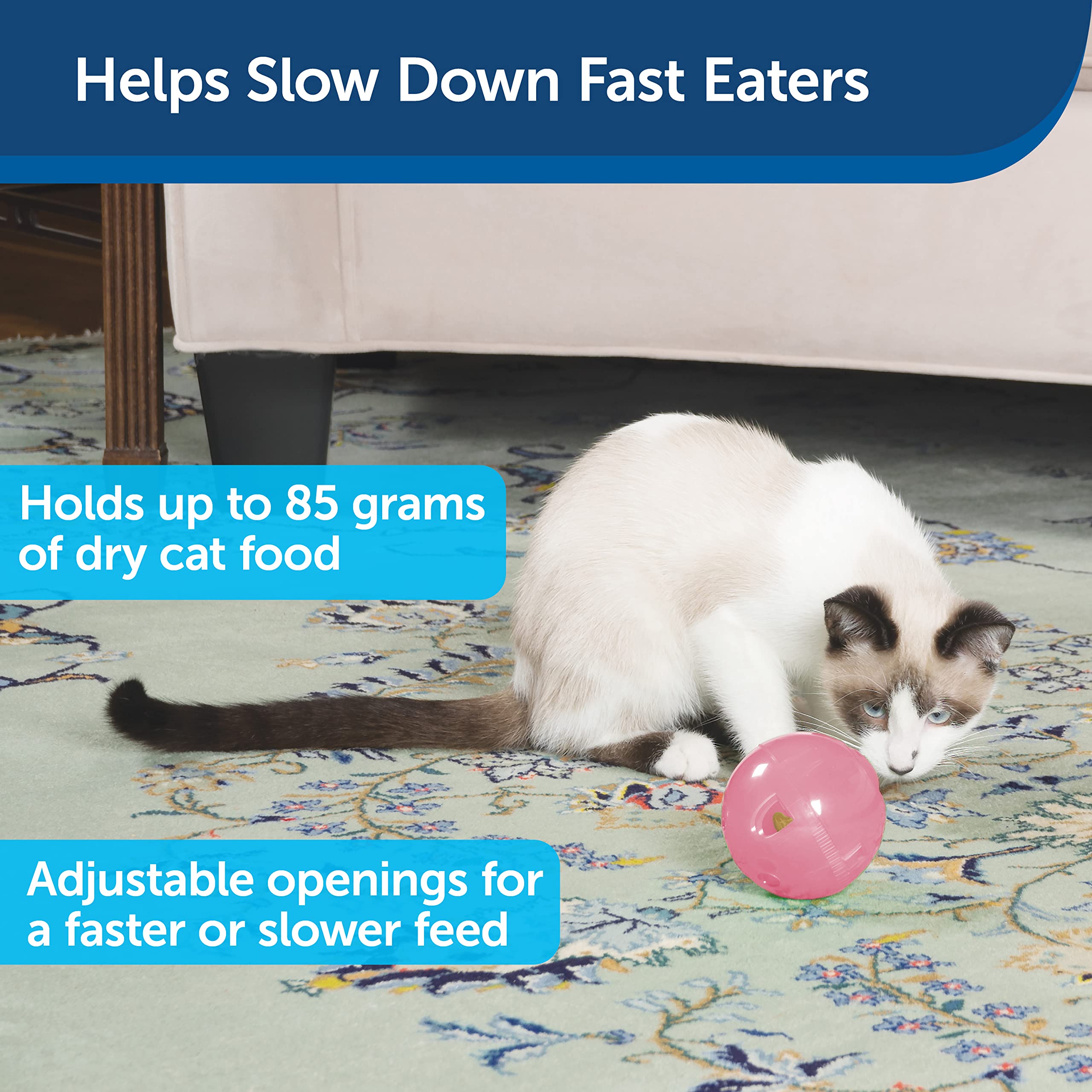 Foto 3 pulgar | Juguete Dispensador De Comida Para Gatos Petsafe Slimcat Para Todas Las Razas, Rosa - Venta Internacional.