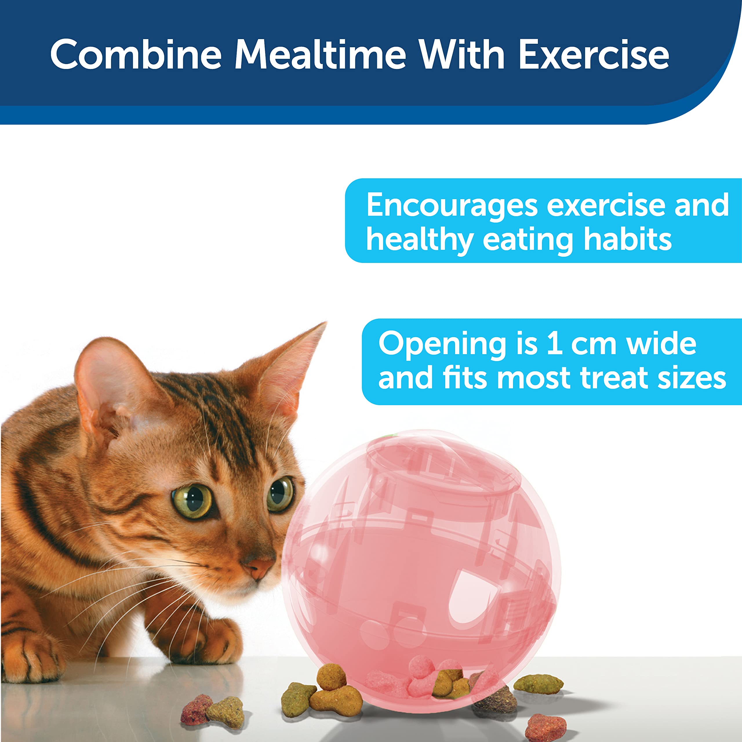 Foto 3 | Juguete Dispensador De Comida Para Gatos Petsafe Slimcat Para Todas Las Razas, Rosa - Venta Internacional.