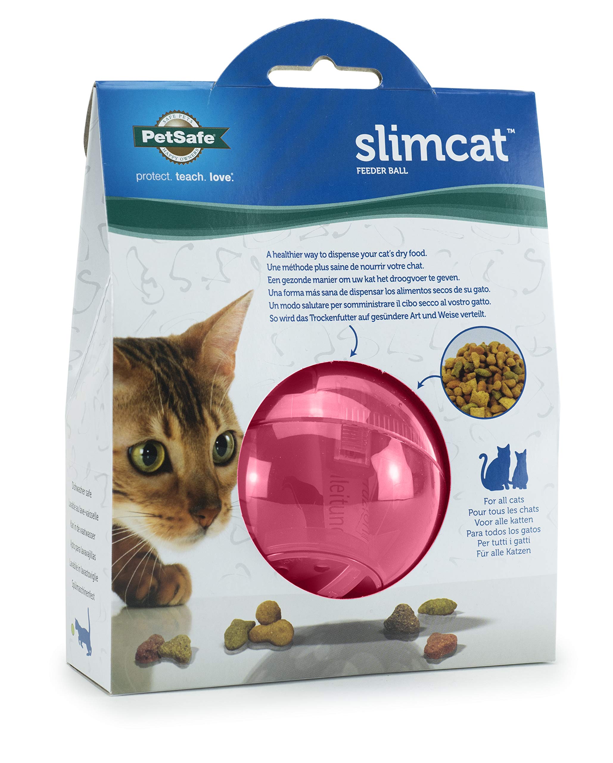 Foto 8 pulgar | Juguete Dispensador De Comida Para Gatos Petsafe Slimcat Para Todas Las Razas, Rosa - Venta Internacional.