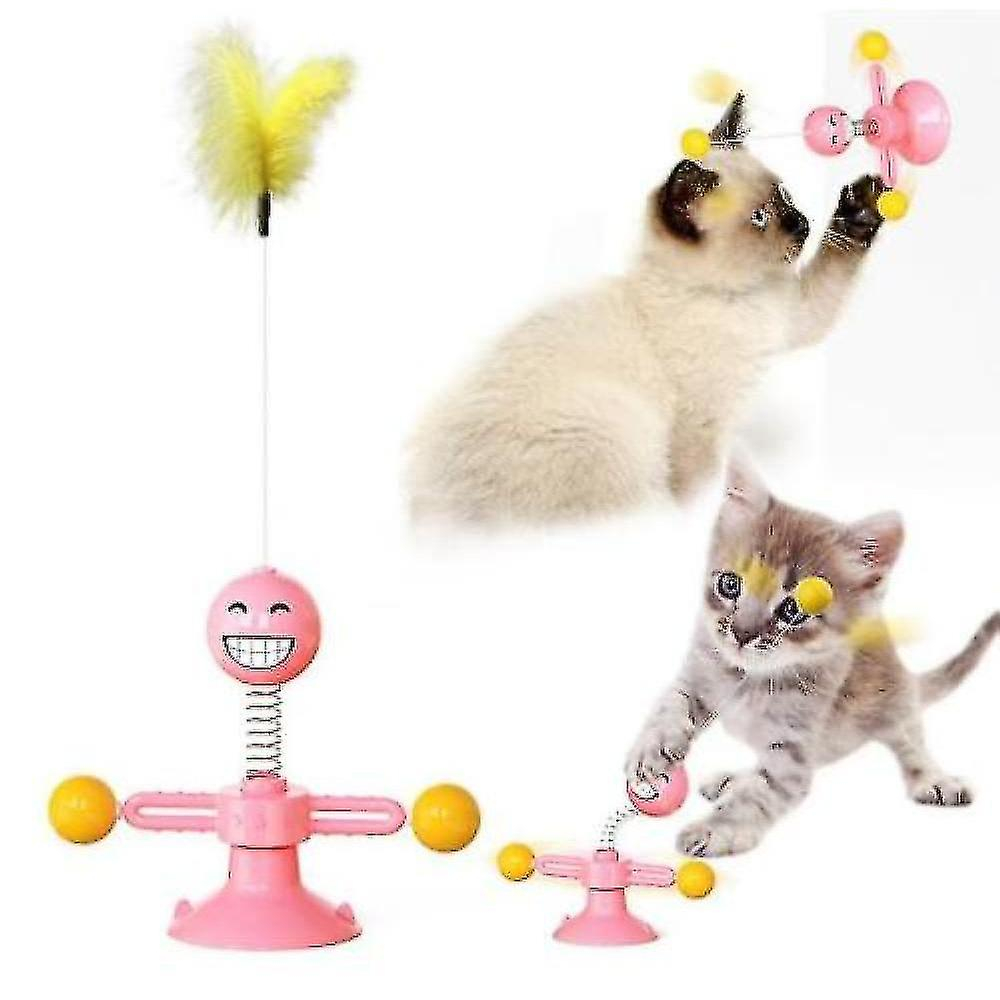 Foto 2 pulgar | Tuerca Giratoria Multifuncional Para Gatos Huoguo, Rosa - Venta Internacional.