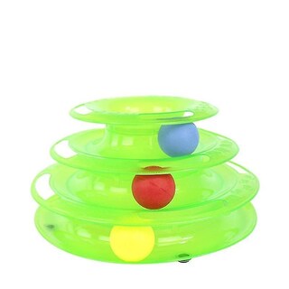 Foto 1 | Cat Toy Tower De Tres Niveles Con Triple Disco Para Gatito - Venta Internacional.