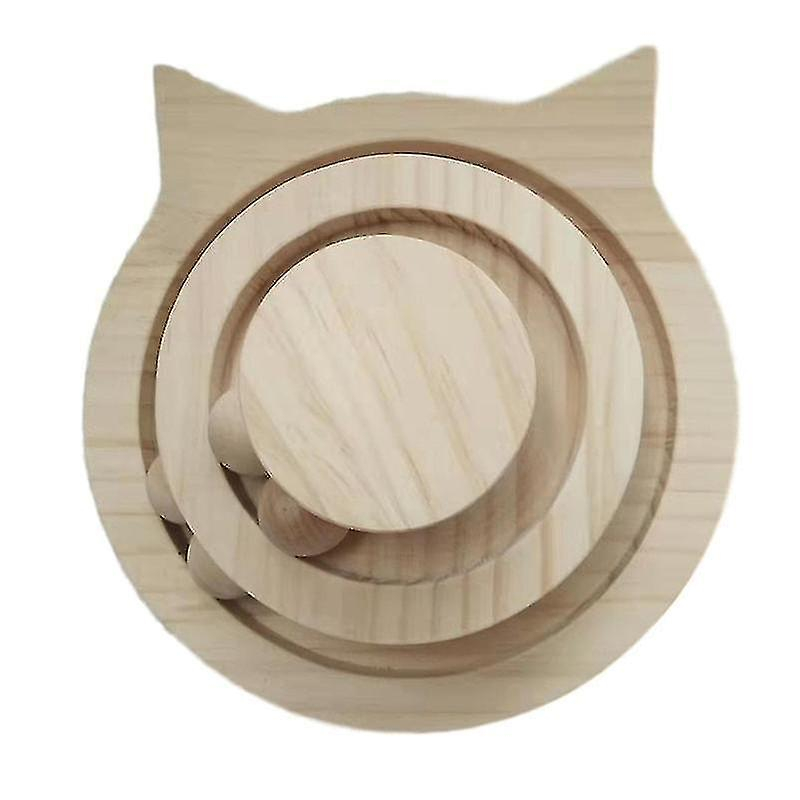 Foto 5 pulgar | Tocadiscos De Juguete Para Gatos Huoguo, 2/3 Pisos, Madera Con Bolas - Venta Internacional.