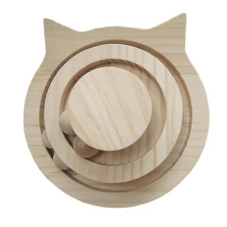 Foto 4 | Tocadiscos De Juguete Para Gatos Huoguo, 2/3 Pisos, Madera Con Bolas - Venta Internacional.