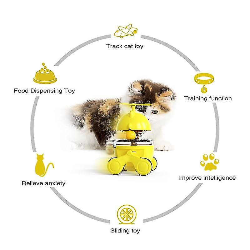 Foto 3 pulgar | Divertido Vaso De Juguete Para Gatos Huoguo, Bola De Comida Con Fugas Para Mascotas Y Gatos D - Venta Internacional.