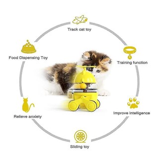Foto 2 | Divertido Vaso De Juguete Para Gatos Huoguo, Bola De Comida Con Fugas Para Mascotas Y Gatos D - Venta Internacional.