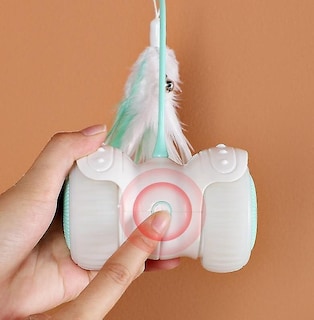 Foto 3 | Coche Eléctrico Para Burlarse De Cat Toy Huoguo Con Control Remoto Led Pi - Venta Internacional.
