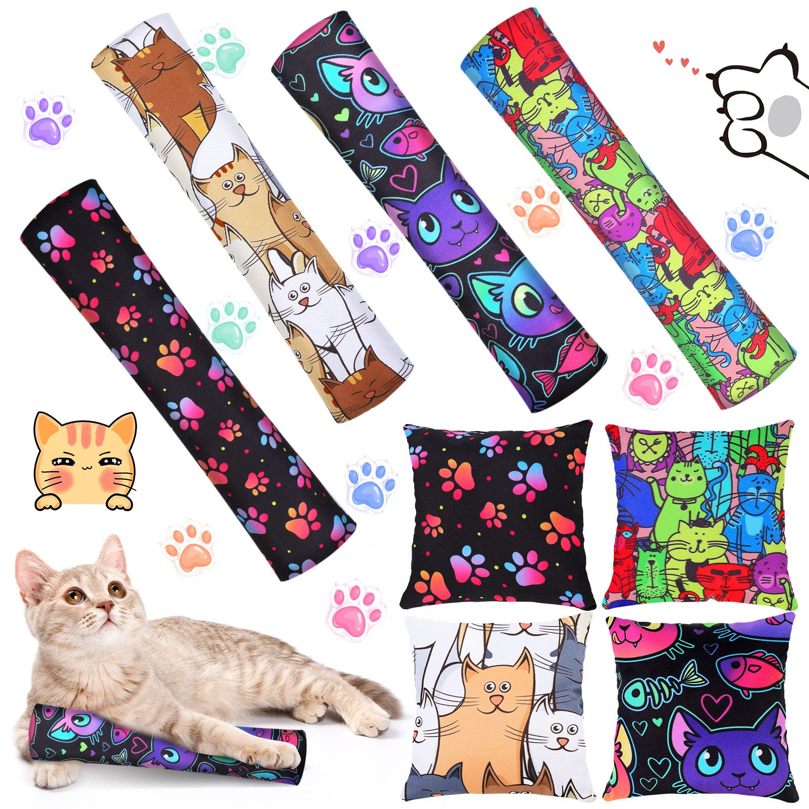 Foto 1 | Catnip Kicker Toys Hungdao Para Gatos, Resistentes A Las Mordeduras, 8 Piezas - Venta Internacional.