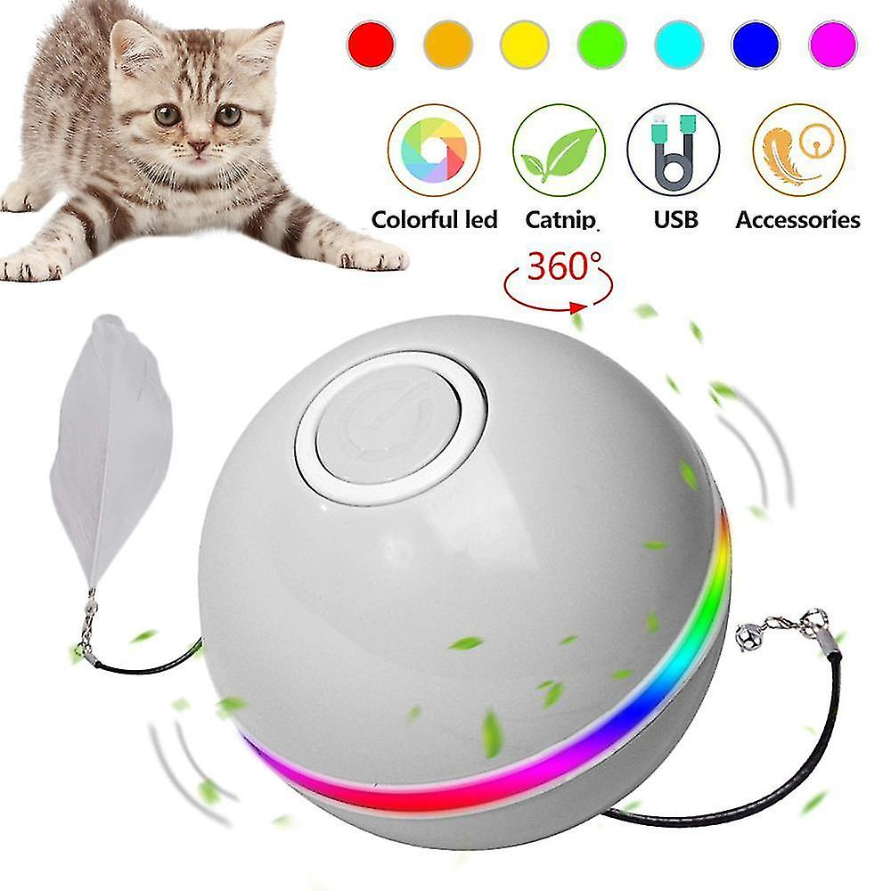 Juguete Eléctrico Inteligente Led Colorido Huoguo Para Gatos Con Catnip Bell - Venta Internacional.