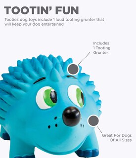 Foto 3 | Juguete De Goma De Látex Outward Hound Tootiez Hedgehog Gruñendo - Venta Internacional.