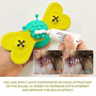 Foto 4 | Molino De Viento Interactivo Con Forma De Mariposa Huoguo Para Gatos Con Hierba Gatera - Venta Internacional.